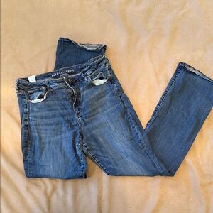 American Eagle Hi-Rise Skinny Kick Jeans Size 16 Long – Next Level Stretch